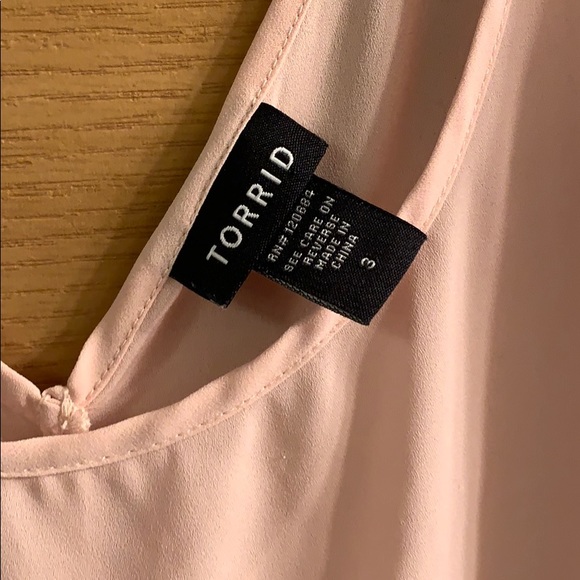 Torrid Pink Chiffon Tank - Picture 2 of 3